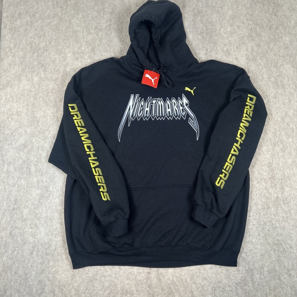 Puma Meek Mill Nightmares Dreamchaser Black Hoodie Size 2XL Rare NWT